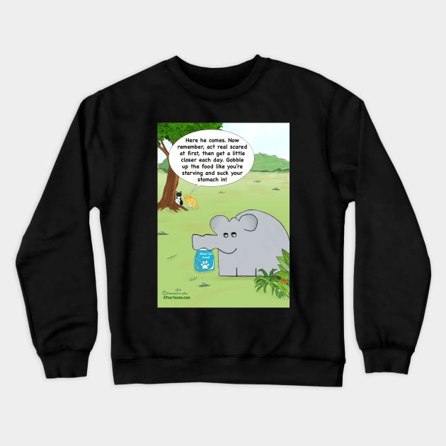 Fake Strays Crewneck Sweatshirt by Enormously Funny Cartoons